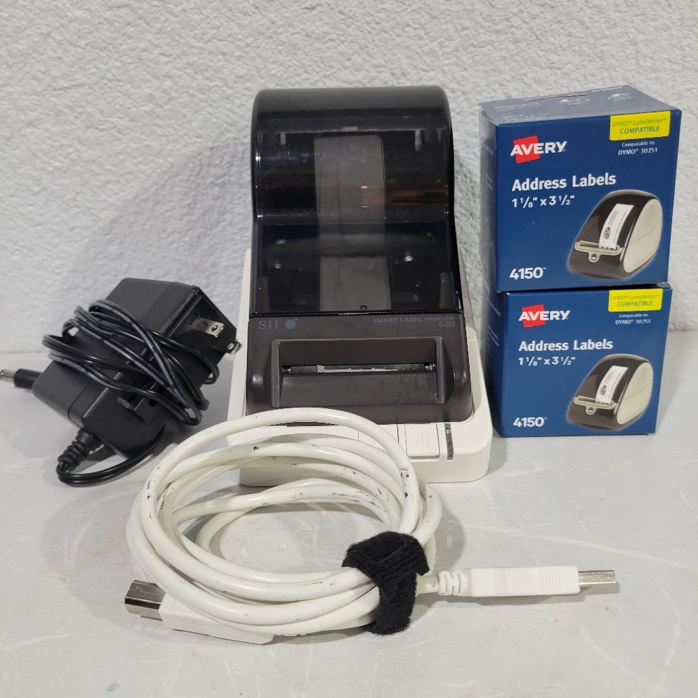Seiko SII Smart Label Printer SLP620 with Power Adapter
